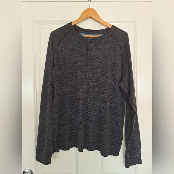 The North Face Shirt  Size‎ Large Blue Long Sleeve Men's Pullover Logo - Picture 1 of 7